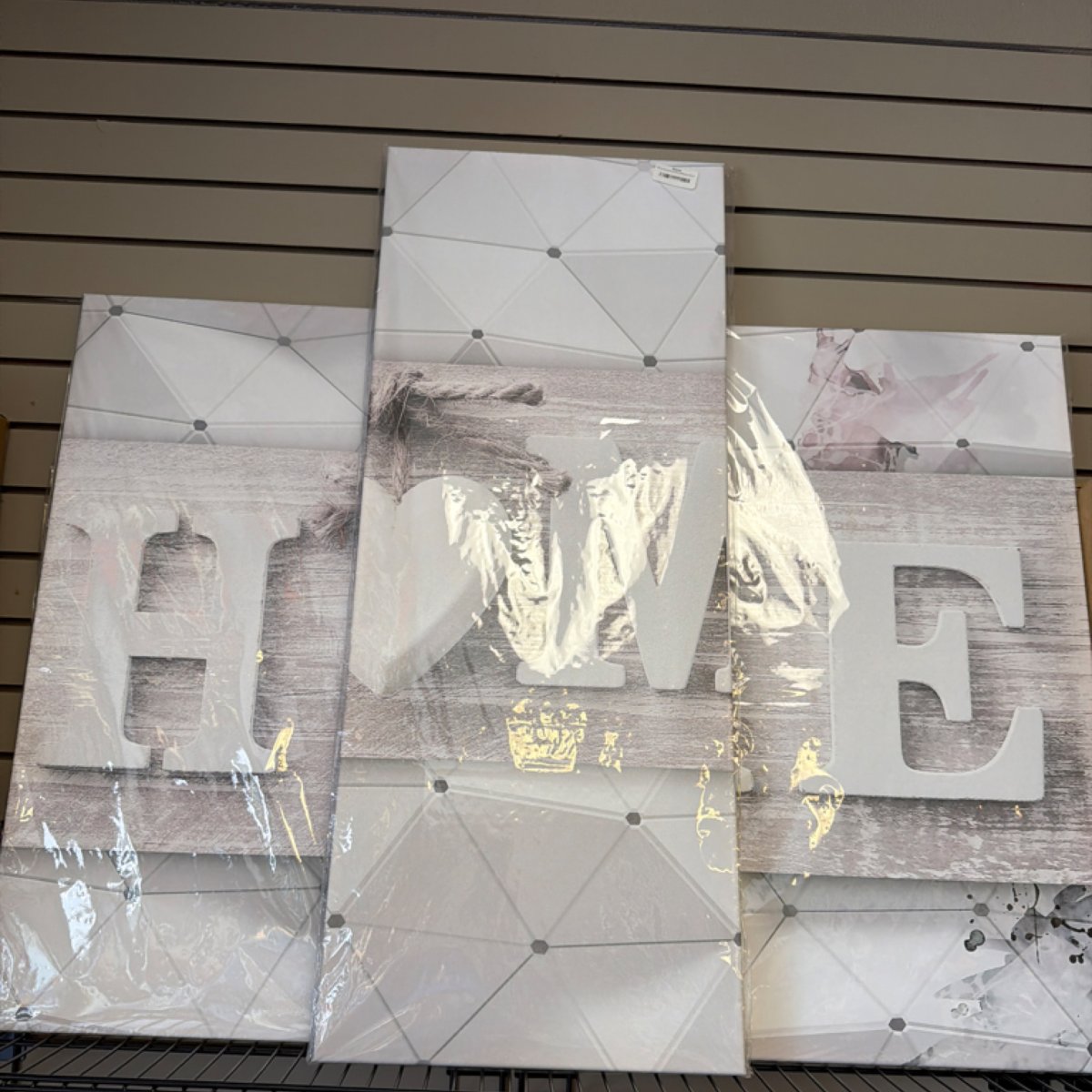 3 Pcs Canvas Print HOME