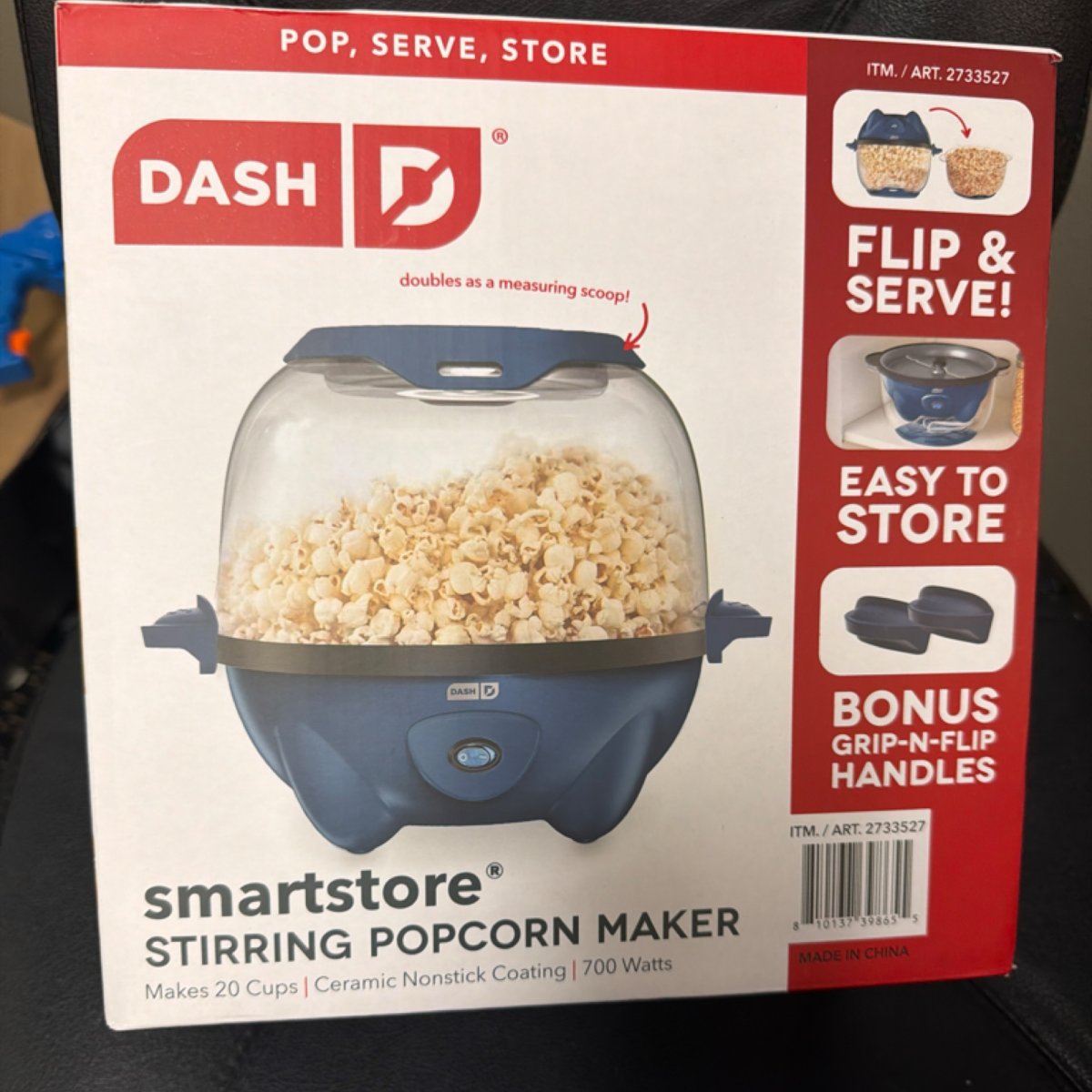 DASH POPCORN MAKER BLUE