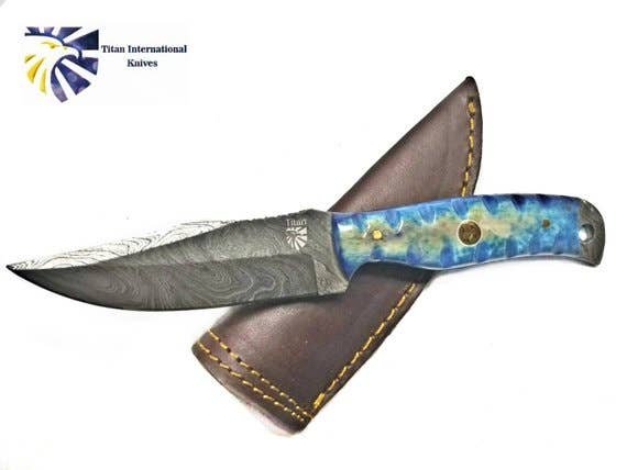 EveryDay Carry Damascus Knife Titan Td-378 (1)