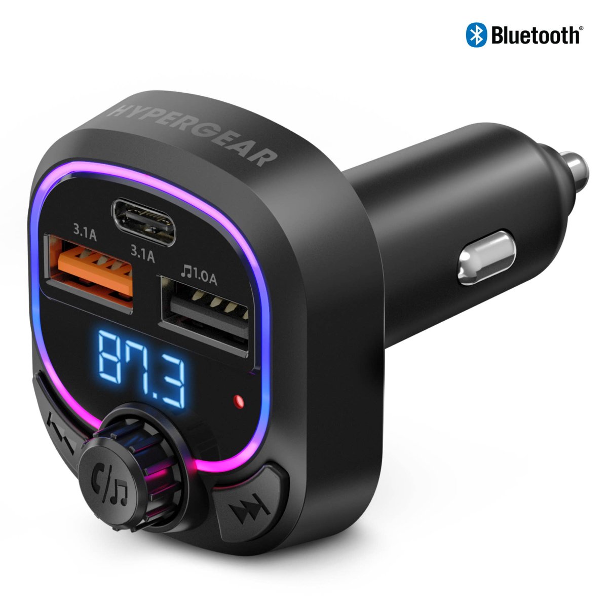 IntelliCast Road FM Transmitter Car Charger with 15W USB-C