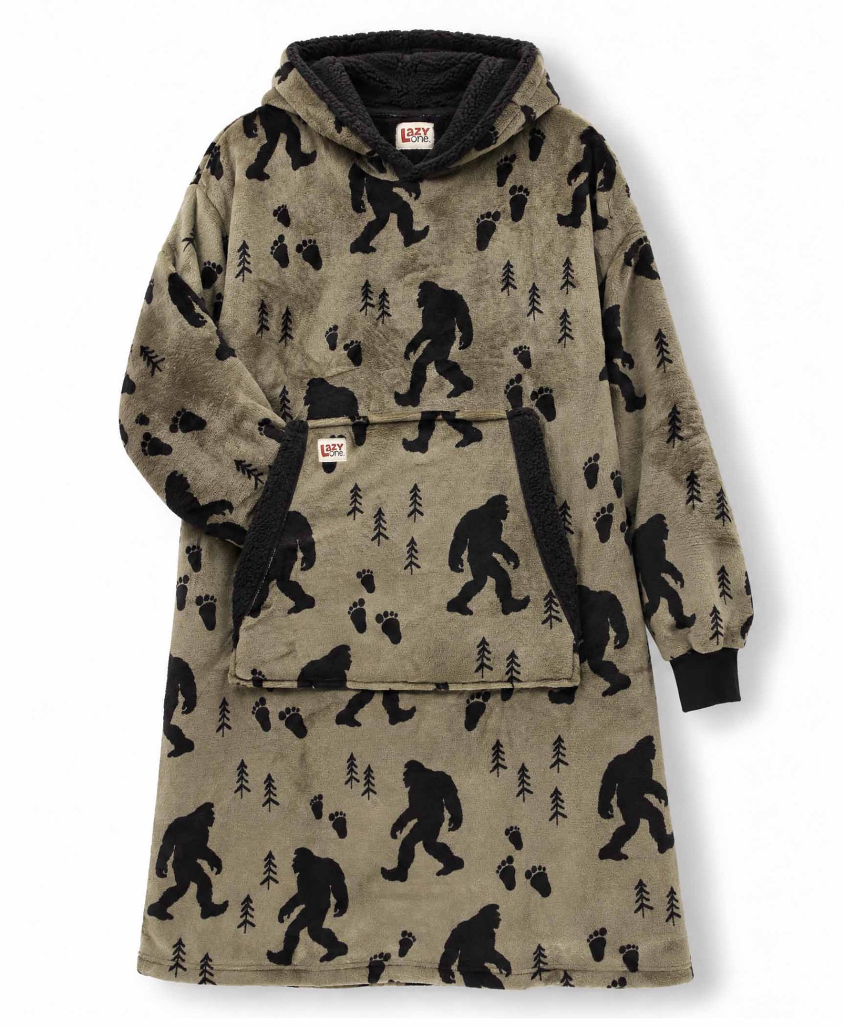 Oversized Wearable Blanket – Bigfoot Green Blanket Hoodie