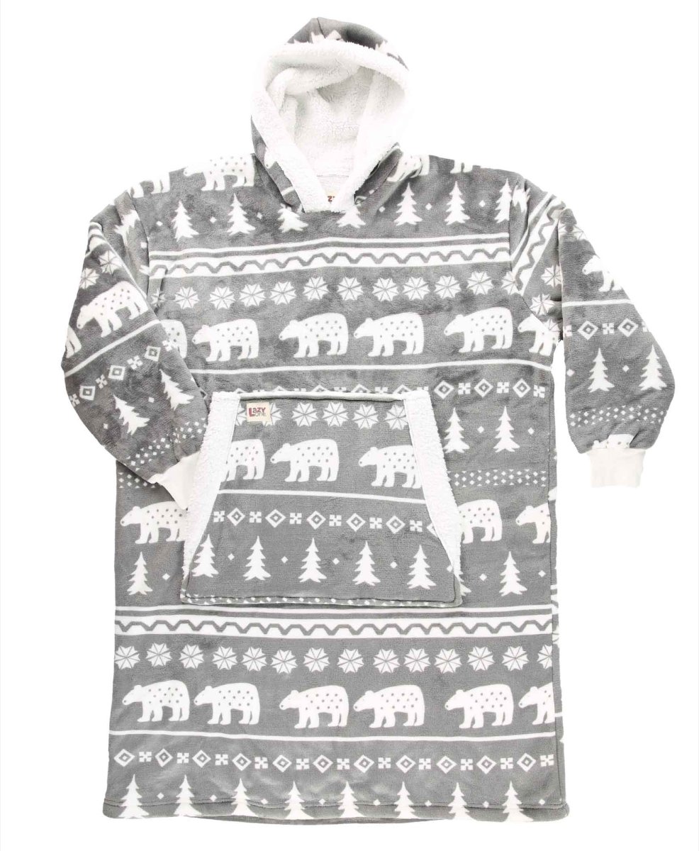 Oversized Wearable Blanket – Nordic Bear Blanket Hoodie
