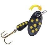 Panther Martin PMISSP_4_B InLine SWIVEL Spotted Spinners Fishing Lure - Black