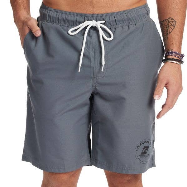 Sunday Fun Day Swim Shorts: Charcoal, M