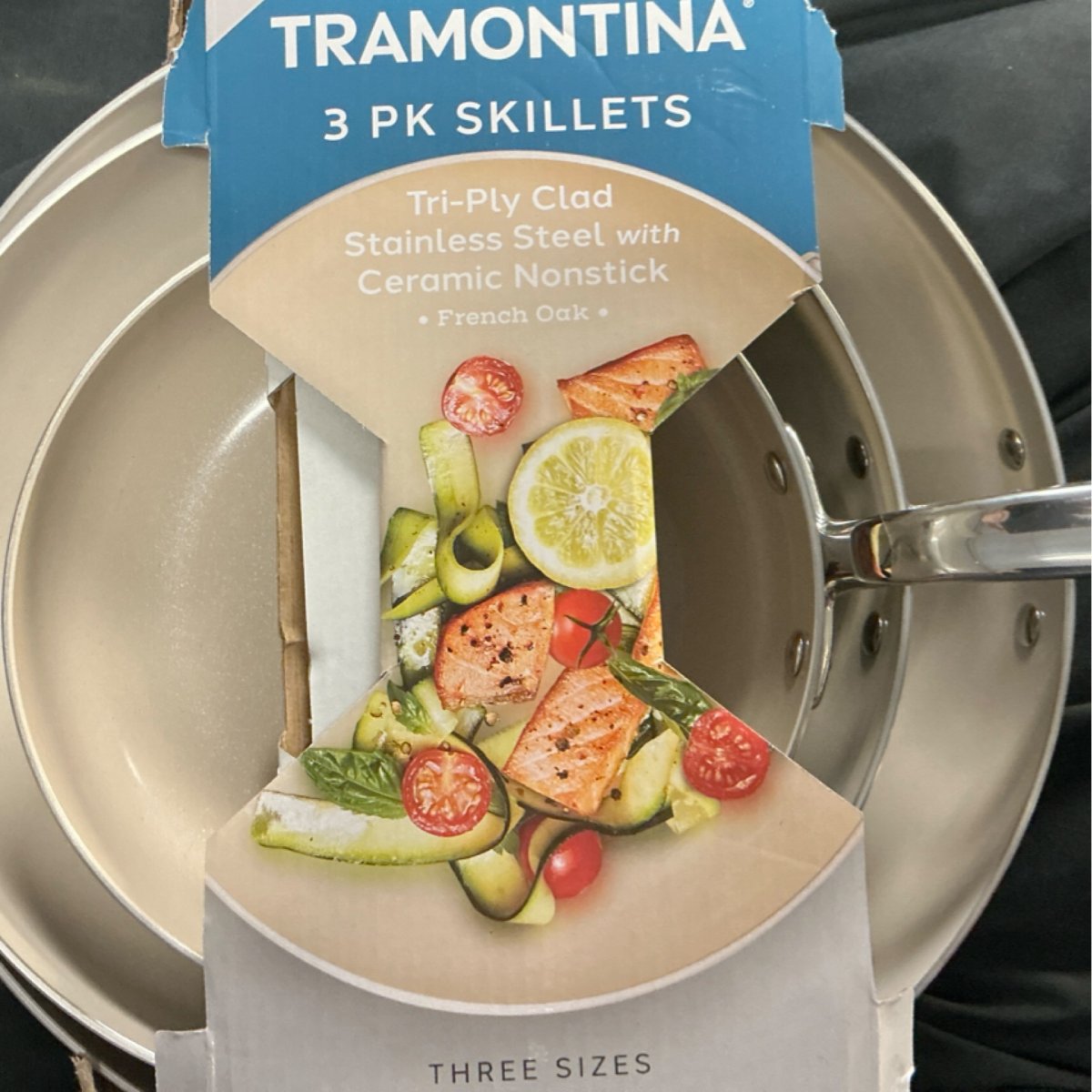 TRAMONTINA 3PC SS CERAMIC