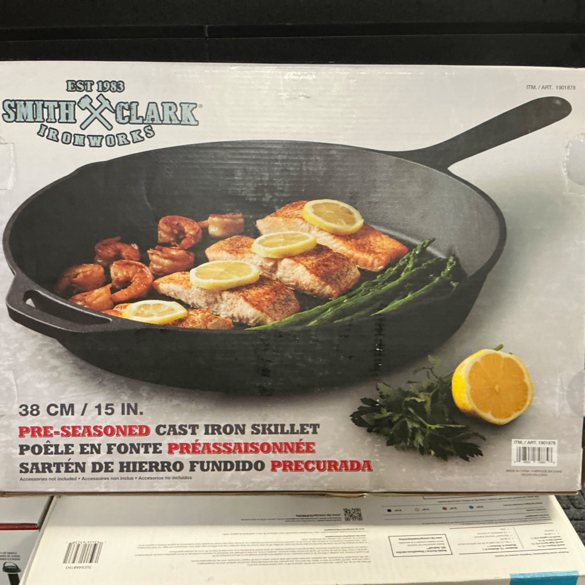 TTU CAST IRON SKILLET 15"