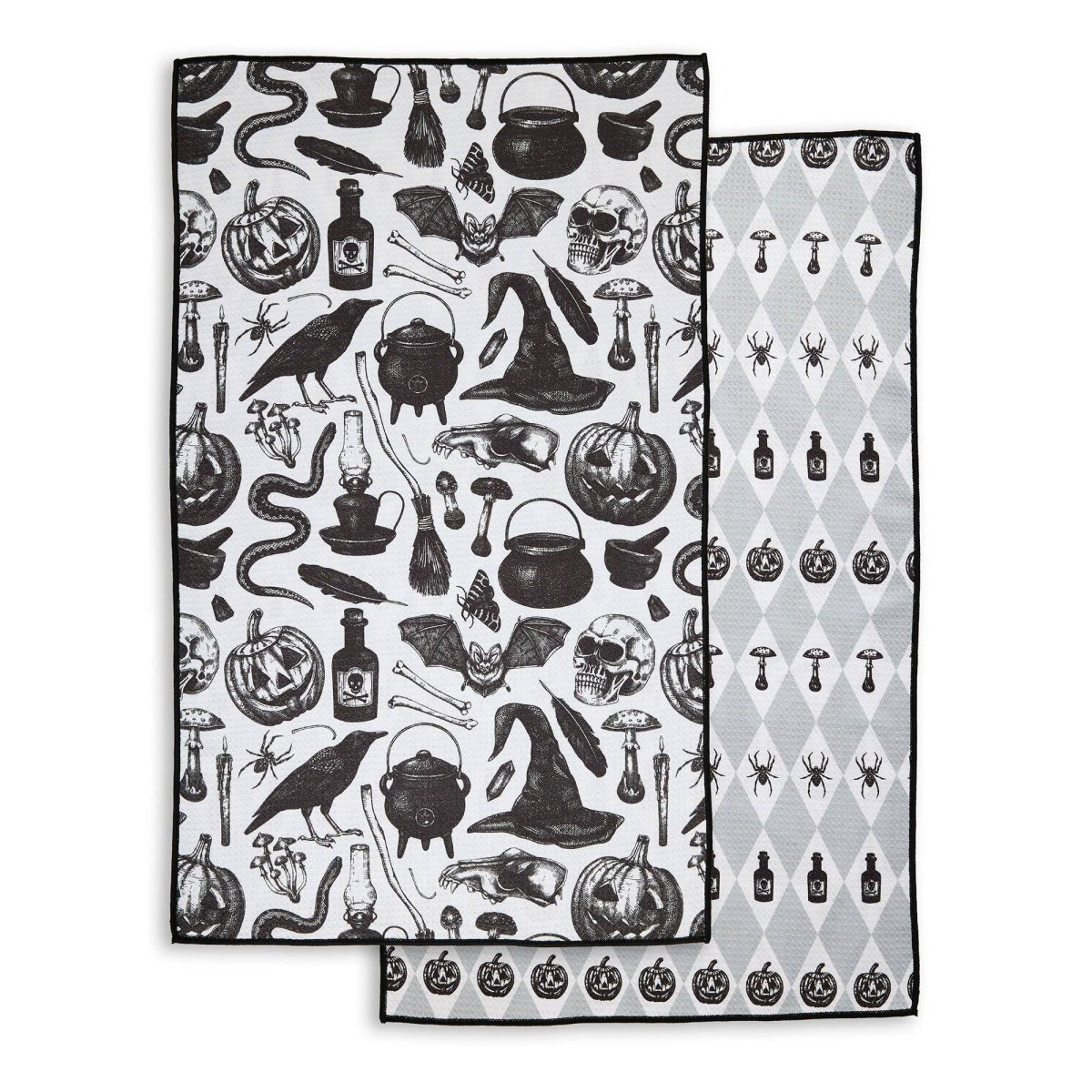 Vintage Halloween Printed Microfiber Dishtowel
